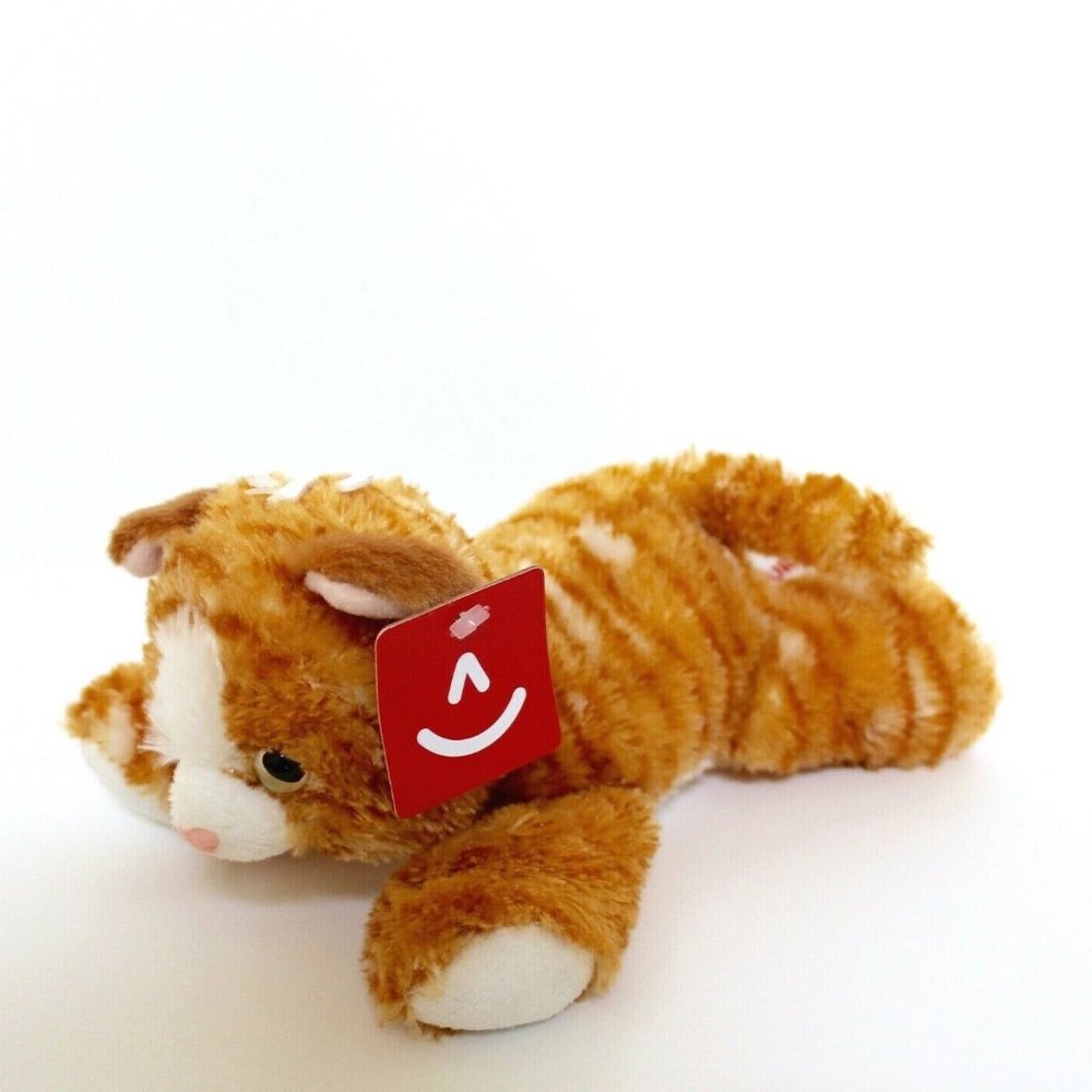 Aurora Molly Orange Tabby Kitten Cat Plush Stuffed Animal #31277 8"L